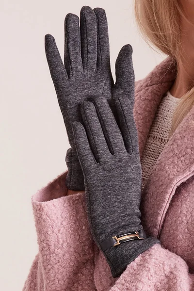 Klasické dámské rukavice tmavě  FPrice
