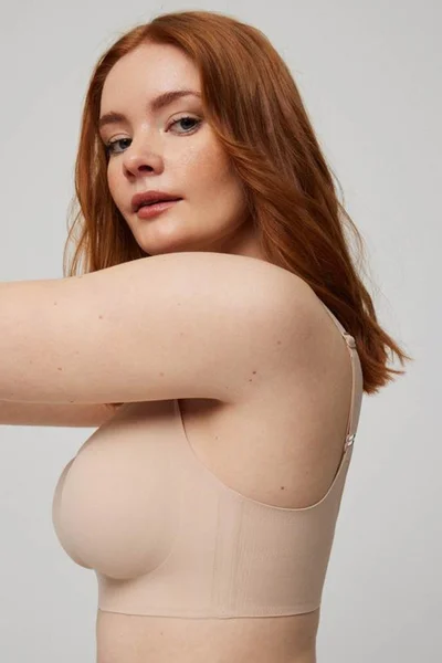 Bezešvá Bralette Podprsenka Ysabel Mora Nude