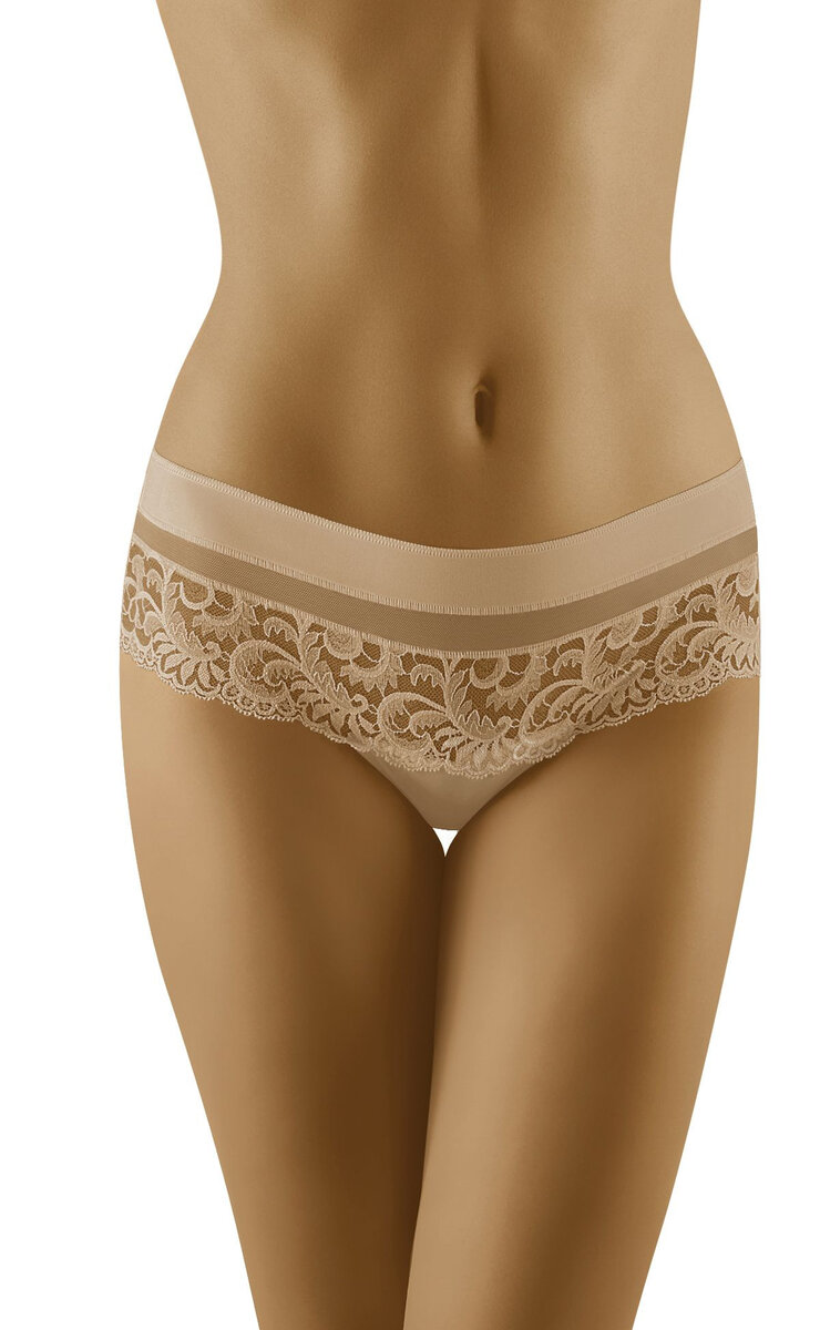 Dámská tanga Cantata Beige - Wol-Bar, S i556_44987_92_33