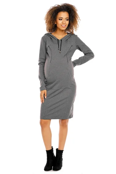 Těhotenské šaty s kapucí PeeKaBoo 94413