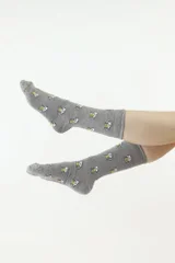 Unisex vysoké šedé ponožky Moraj