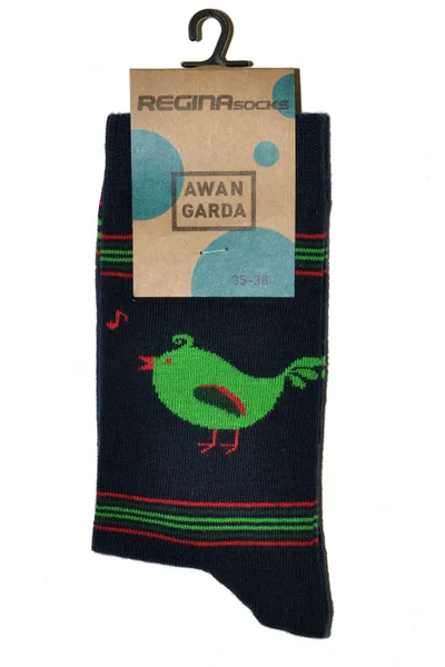 Pánské barevné ponožky Regina Socks 7844 Avangarda Slepice