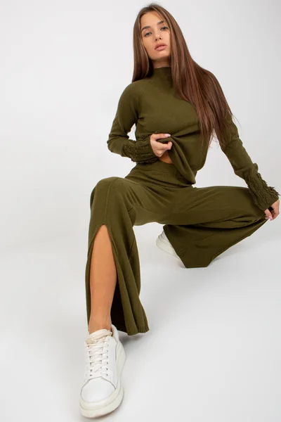 Dámské kalhoty VI SP J645 khaki FPrice