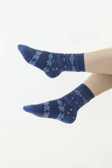 Zimní unisex termo ponožky se vzorem sobů Moraj