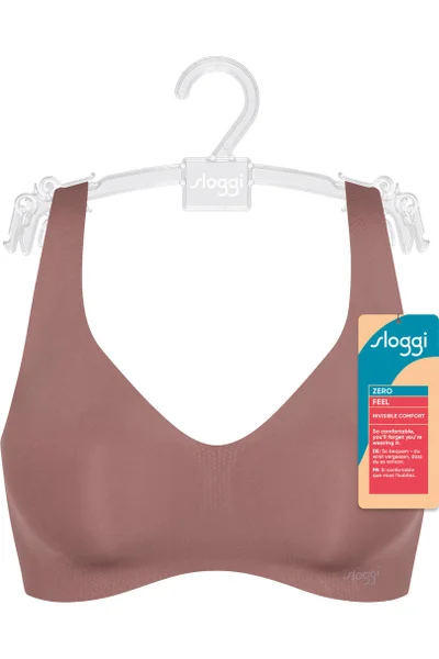 Dámská podprsenka Sloggi ZERO FEEL BRALETTE EX TOP (barva moka)