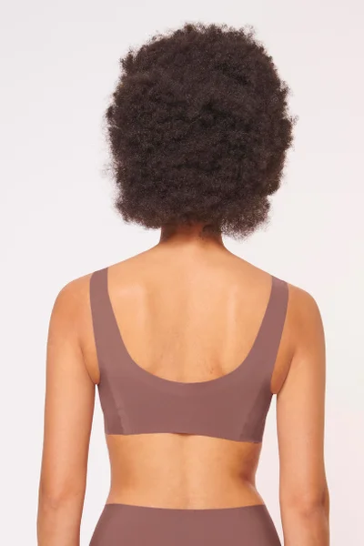 Dámská podprsenka Sloggi ZERO FEEL BRALETTE EX TOP (barva moka)