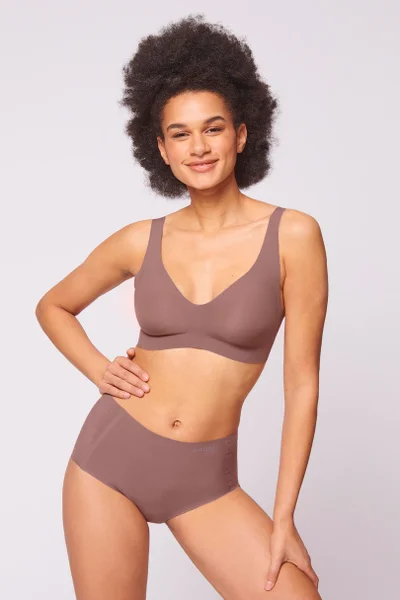 Dámská podprsenka Sloggi ZERO FEEL BRALETTE EX TOP (barva moka)