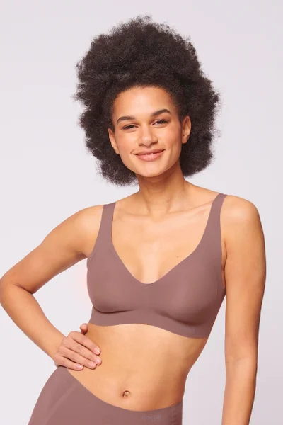 Dámská podprsenka Sloggi ZERO FEEL BRALETTE EX TOP (barva moka)