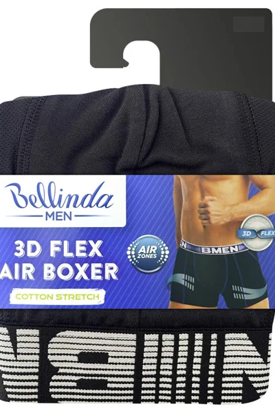 Pánské boxerky s 3D flex bavlnou vhodné pro sport 3D FLEX AIR BOXER - BELLINDA -