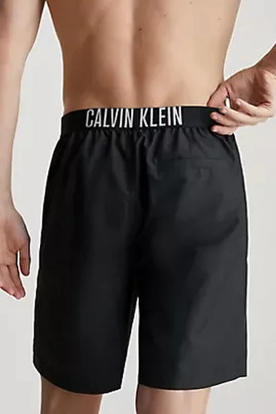 Černé pánské koupací trenýrky Calvin Klein
