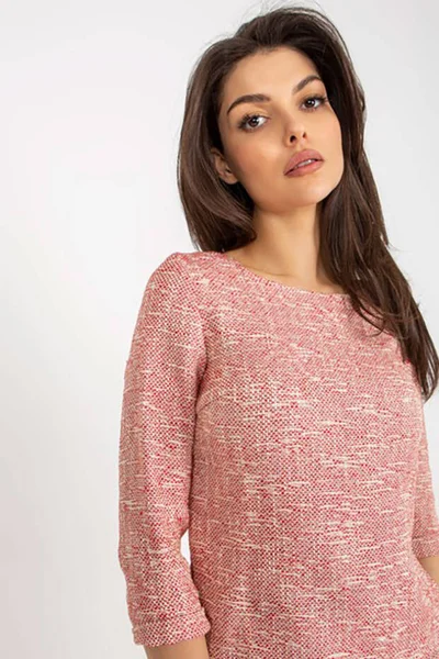 Melírovaný korálový vlněný pulovr Lakerta