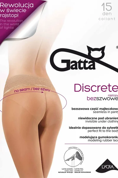 Bezešvé dámské punčocháče Gatta Discrete