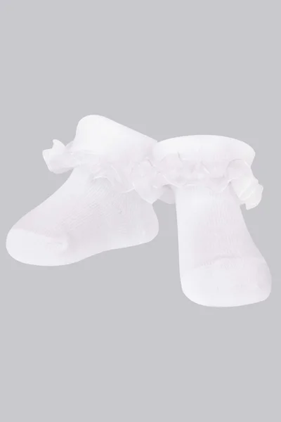 Bílé dětské bavlněné ponožky Yoclub 3ks