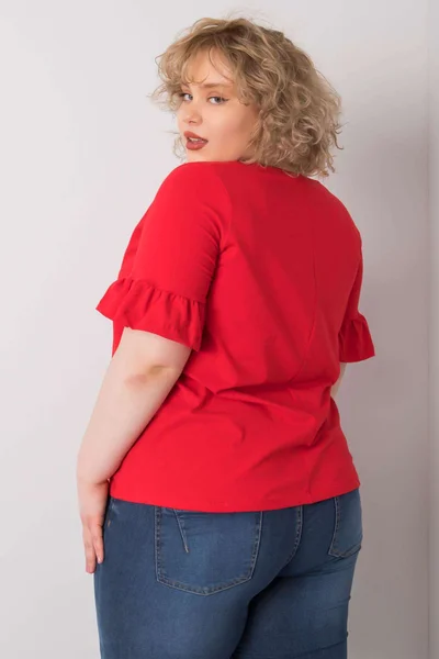 Dámská halenka s ozdobnými rukávy Plus Size FPrice