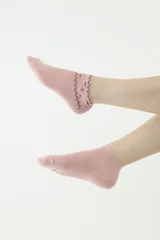 Dámské zdobené kotníkové ponožky Moraj
