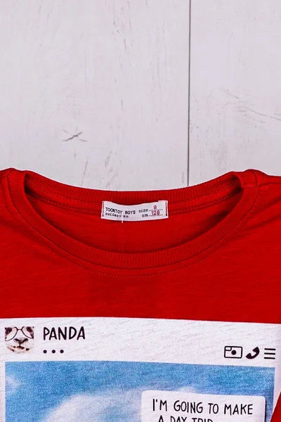 Červené chlapecké tričko s potiskem FPrice