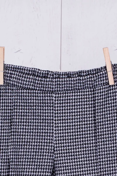 Černobílé kalhoty pro dívky s rozšířenými nohavicemi FPrice
