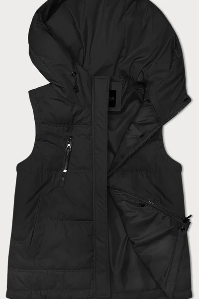 Klasická přechodová dámská vesta s kapucí Miss TiTi