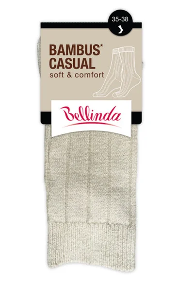 Hřejivé zimní vysoké ponožky z bambusu Bellinda