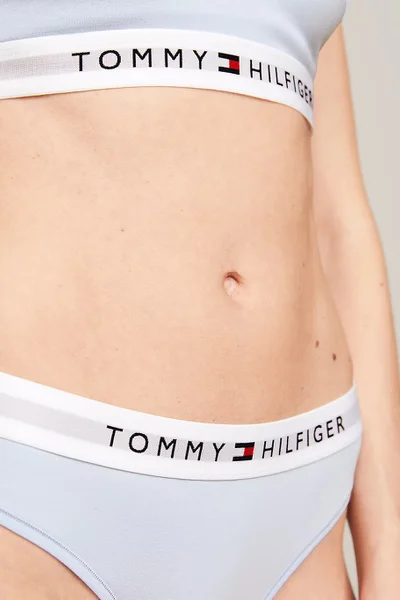 Dámská tanga modrá - Tommy Hilfiger Organic Cotton