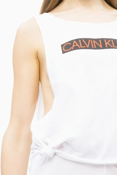Bílý dámský Tank Top s potiskem Calvin Klein 0698