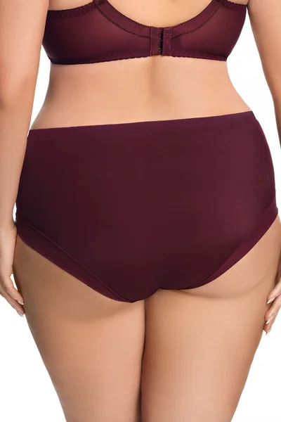 Vínové dámské kalhotky v klasickém střihu Gorsenia Lingerie