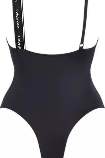 Dámské jednodílné plavky s uvazováním kolem krku Calvin Klein