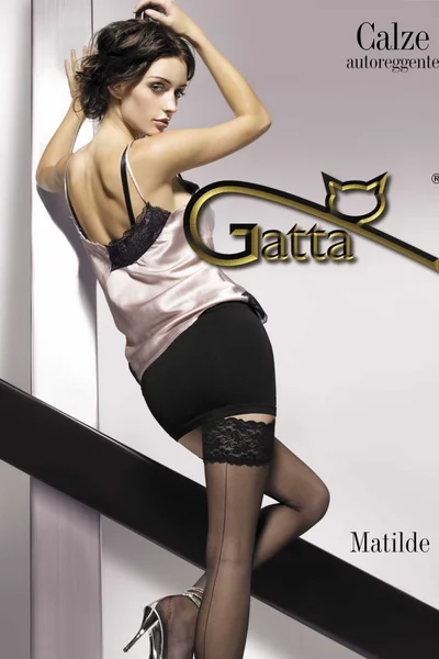 Dámské punčochy Gatta Matilde - Gatta (barva grafit)