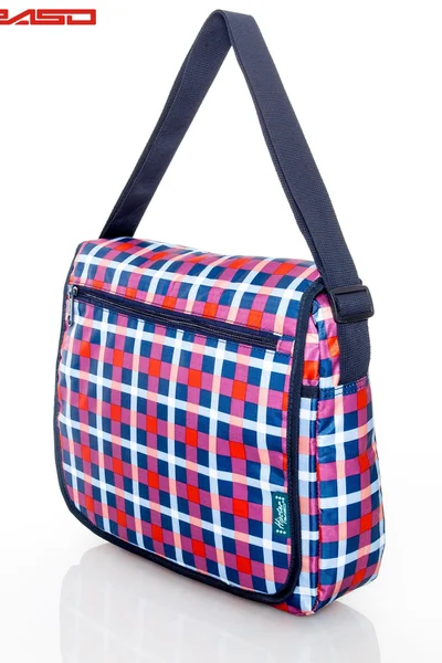 Malá kostkovaná školní taška přes rameno FPrice
