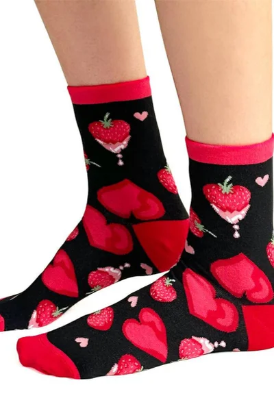 Dámské valentýnské ponožky MD736 Steven