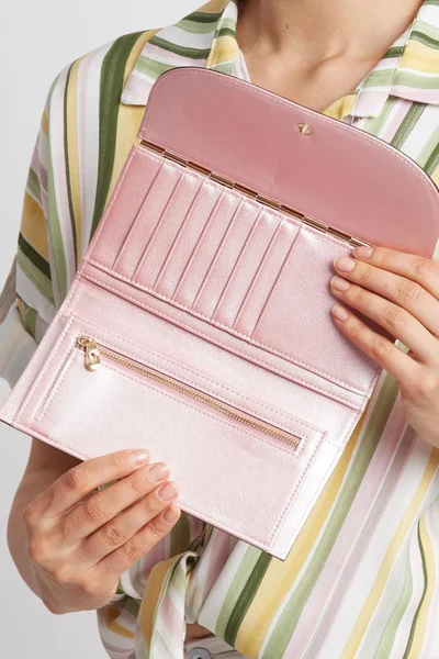 Elegantní světle růžová peněženka FPrice