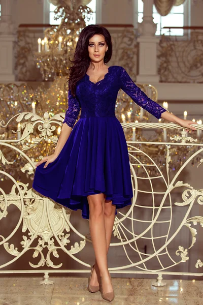 Luxusní královsky modré šaty Numoco 210-4