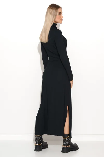 Elegantní dámské černé šaty s dlouhými rukávy Makadamia