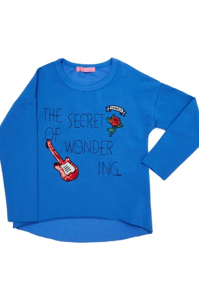 Dívčí modré tričko s kytarou FPrice