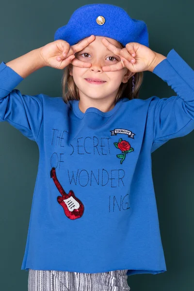 Dívčí modré tričko s kytarou FPrice