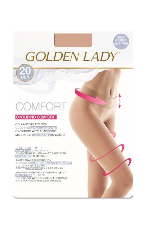 Dámské punčocháče Golden Lady Comfort, nero/černá 4-L i384_53140411