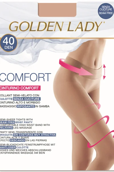 Dámské hladké punčochoáče Golden Lady Comfort