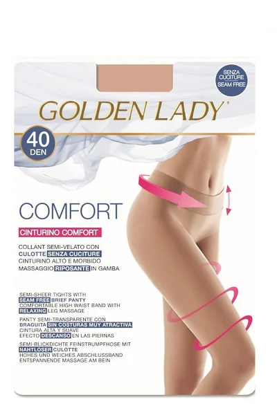 Dámské hladké punčochoáče Golden Lady Comfort