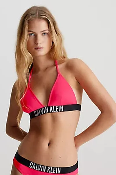 Dámská růžová trojúhelníková podprsenka Calvin Klein