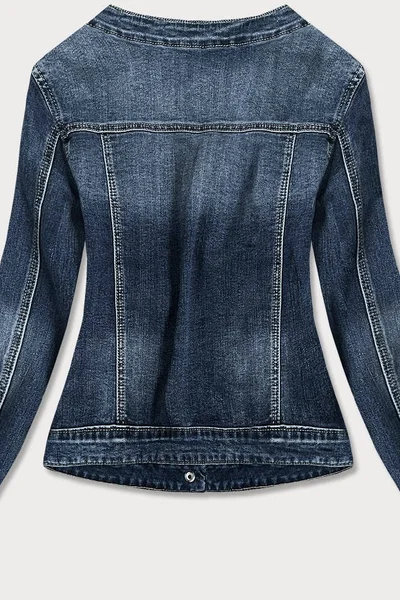 Krátká dámská džínová bunda H87 Re-Dress