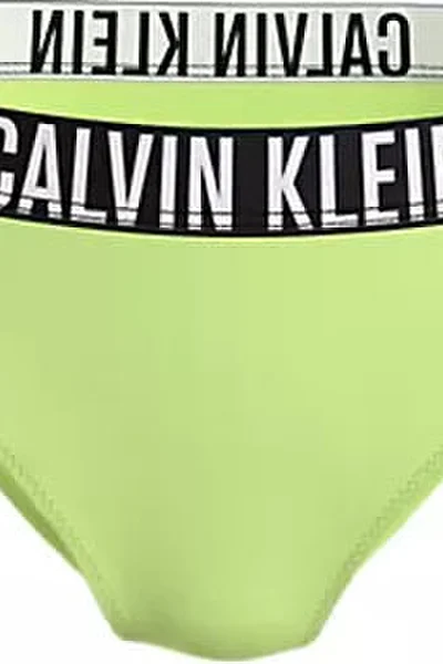 Světle zelené dámské plavkové kalhotky Calvin Klein