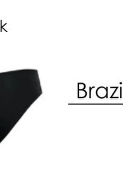 Černé bikiny kalhotky brazilský střih Self