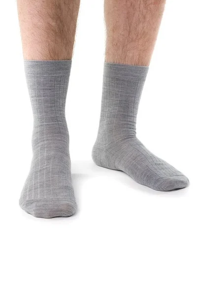 Pánské žebrované ponožky Steven DM172 Merino