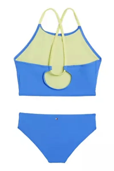 Modré dvoudílné plavky pro dívky Tommy Hilfiger