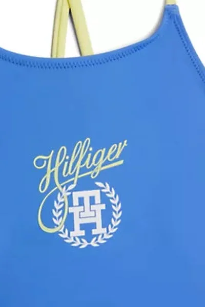 Modré dvoudílné plavky pro dívky Tommy Hilfiger