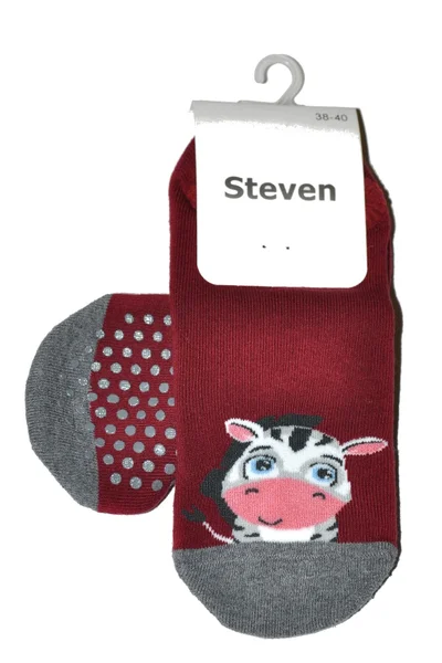 Dámské vzorované ponožky Steven H924 Frotte ABS GQ862