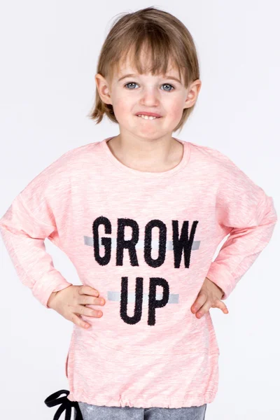 Růžové dívčí tričko s nápisem FPrice