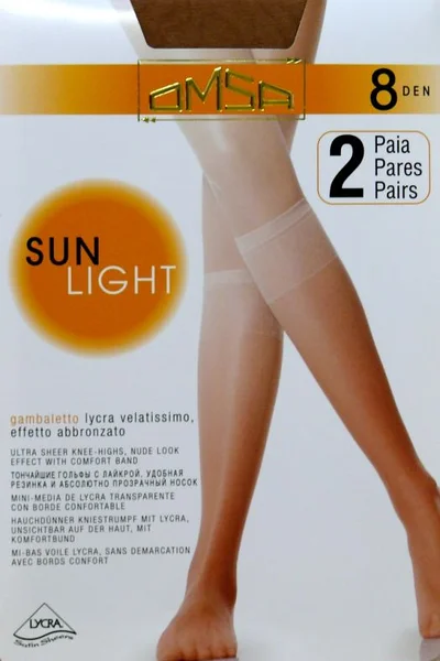 Dámské podkolenky Omsa Sun Light 2-pack