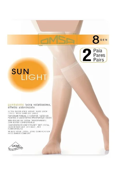 Dámské podkolenky Omsa Sun Light 2-pack