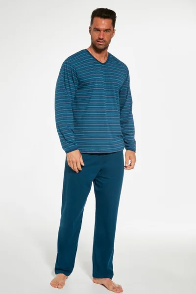 Pohodlné pánské pyžamo Cornette klasický střih